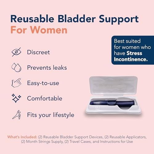 Internal bladder support device for women for leak-free exercise.