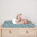Hwmmbh cute otters changing pad cover lifestyle nursery setup