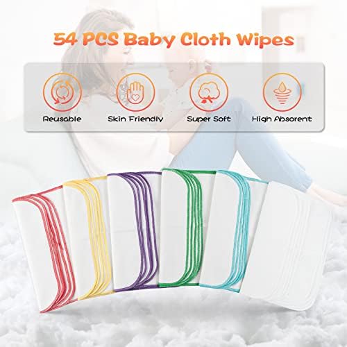 Close up view of soft flannel texture on Famoplay baby wipes