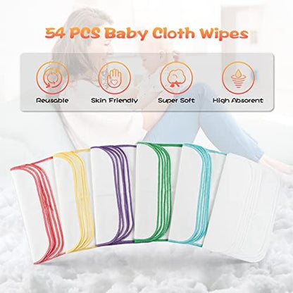 Close up view of soft flannel texture on Famoplay baby wipes