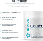 Revive MD muscle recovery and gut support powder nutritional facts label