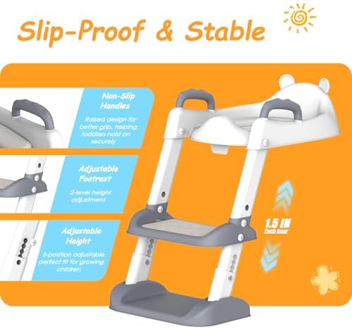 HBTower kids potty chair close up of waterproof soft removable polyvinyl chloride cushion
