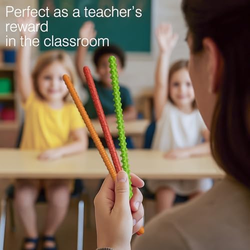 Educational fine motor skill use of sensory fidget sticks