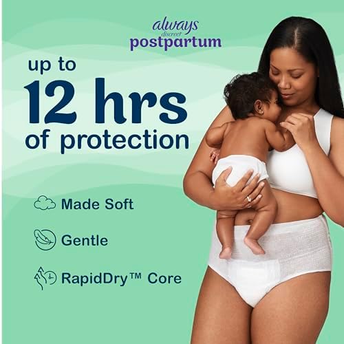 Always Discreet underwear showing 4-way stretch fabric design