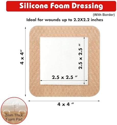 Five layer construction diagram of the FRESINIDER waterproof self adherent foam pad bandage