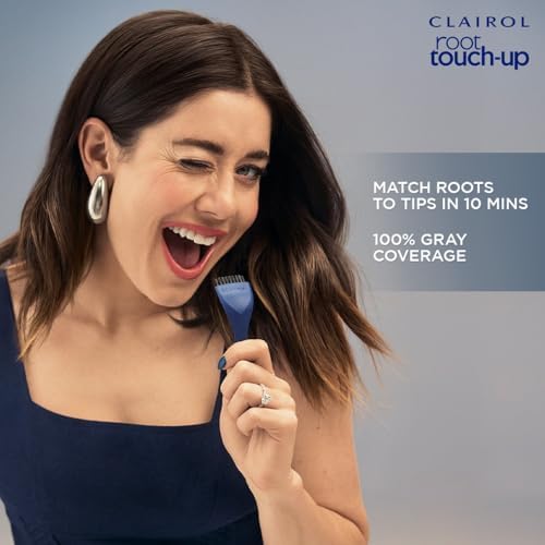 Clairol root touch up kit contents including color cream bottle and precision application brush