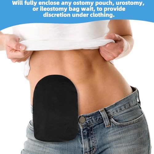 JFHNMLW black ostomy support garment with universal slit opening