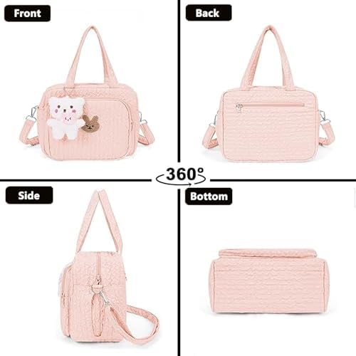 Lushandy baby diaper bag styled as an adjustable crossbody bag