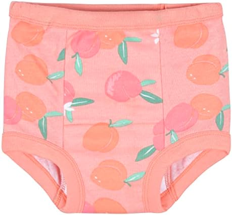 Gerber girls multi pack potty training underwear showing assorted fruit designs