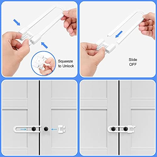 Vmaisi cabinet locks demonstrating fit on a D-shaped cupboard handle