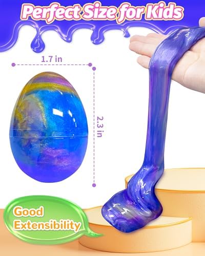 Tonberless galaxy slime toy set packaging showing safe reusable egg containers