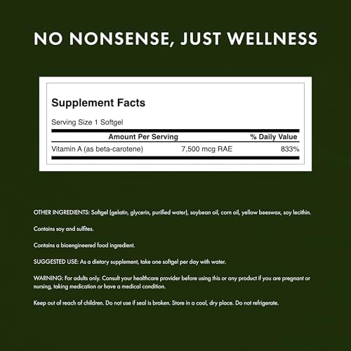 Swanson Vitamin A softgels capsule close up view