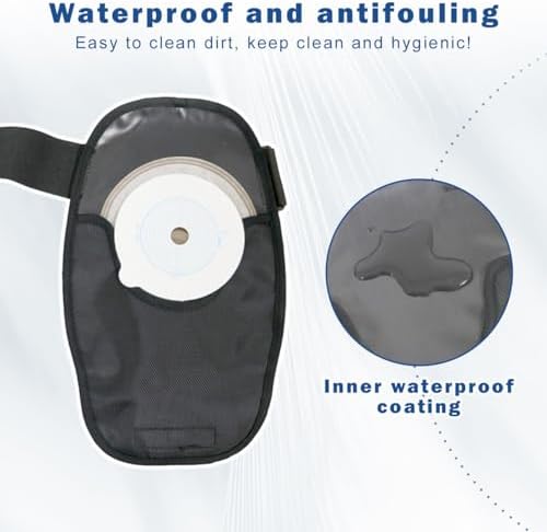 Waterproof colostomy bag cover for shower protection