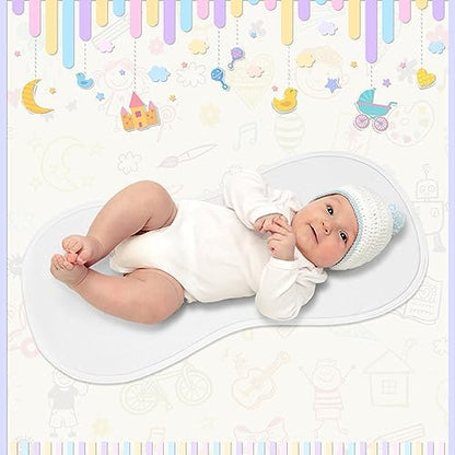 Top view of 6 piece baby changing table cover set