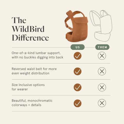 Integrated headrest feature on WildBird Aerial Buckle Carrier