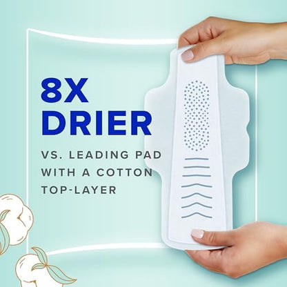 Authentic USA imported Always Pure Cotton sanitary napkins for sensitive skin.