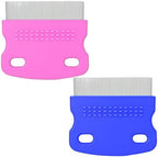 Ymapinc 6Pcs Lice Brush Comb set front view showing different colors.