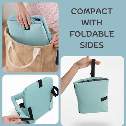Top View of Icopuca Mint Shopping Cart Cover for Babies