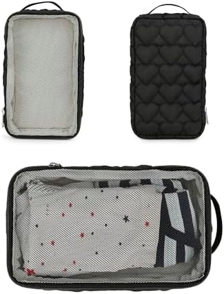 Baby Diaper Bag Organizer Pouches - 2 Pack Waterproof Pod Hanging Diaper Bag Mesh Bag Reusable, Washable or Baby Cloth Diapers (Black&White) - Image 3