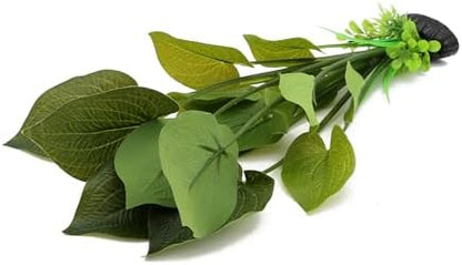 ALEGI silk aquarium plants submerged in a clean tank showcasing natural swaying motion