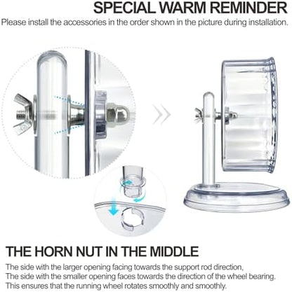 Ergonomic wide running track hamster wheel for healthy pet posture