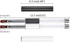 Side profile highlighting the ergonomic metal handle and crystal details