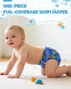 Century Star washable swim diaper folded view for toddlers
