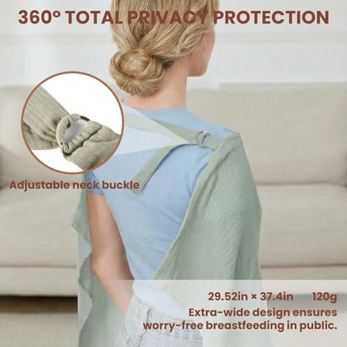 Camel and Khaki nursing covers folded in a set