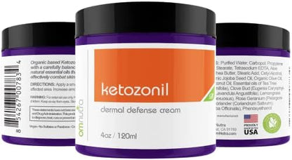 OmNutra Ketozonil over the counter topical cream for underarm odor elimination