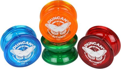 Close up of Duncan Butterfly yo-yo steel axle and body