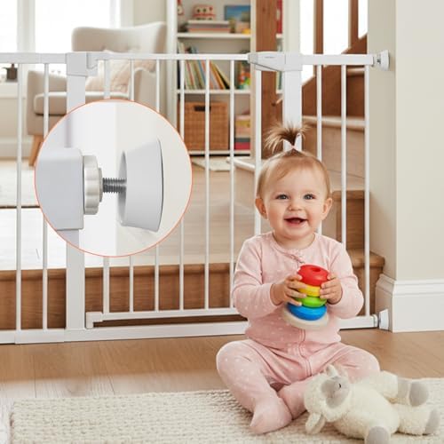 Detailed shot of the durable plastic construction of the child and dog gate protector cups