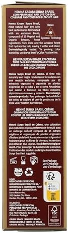 Surya Brasil natural origin ingredients hair color cream for gray coverage