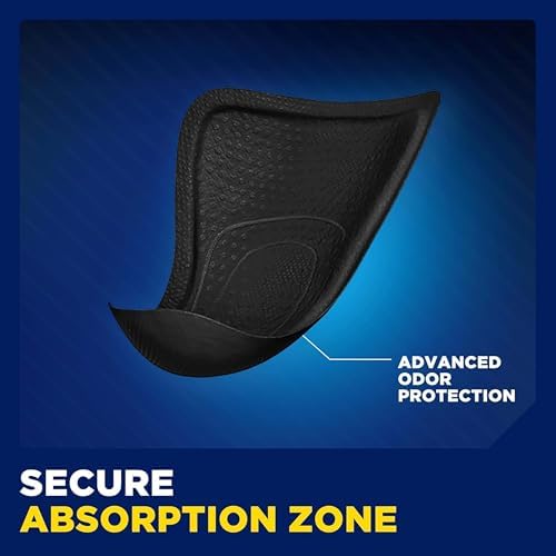 Tena Men Light Incontinence pad showing the ultra thin cup shaped male design