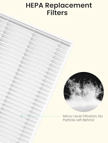 BPA free replacement HEPA filter set for cleaning baby items