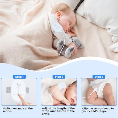 High sensitivity moisture detector sensor for nighttime incontinence management.