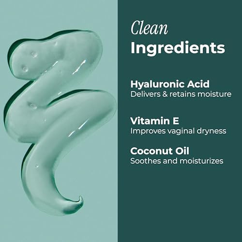 pH-balanced vegan vaginal moisturizer with coconut oil and aloe vera