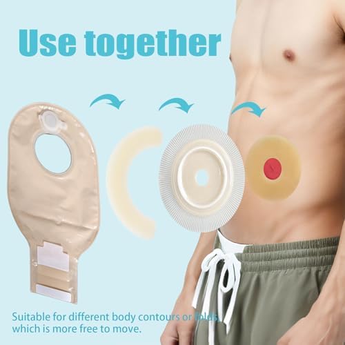 TNTNDAY elastic skin extender strips pack of twenty pieces for secure colostomy bag fixation