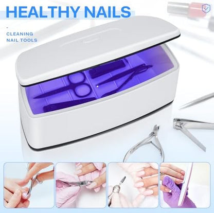 Side view of white Lxiangn portable cleaning box