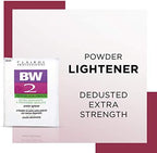 Dust free extra strength hair lightener packaging details and processing instructions
