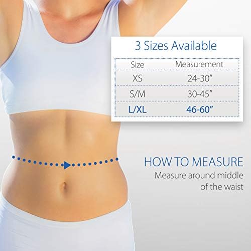 Close up view of the adjustable hook and loop closure on the imported feeding tube belt.