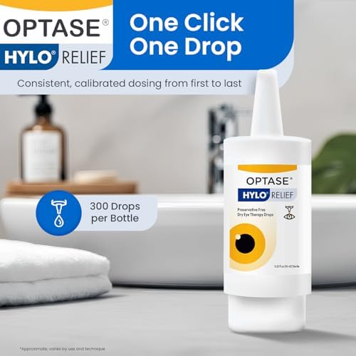 Optase Hylo delivery system showing precise one-drop application.
