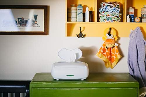 Top view of Prince Lionheart Ultimate Wipes Warmer open with dispenser lid