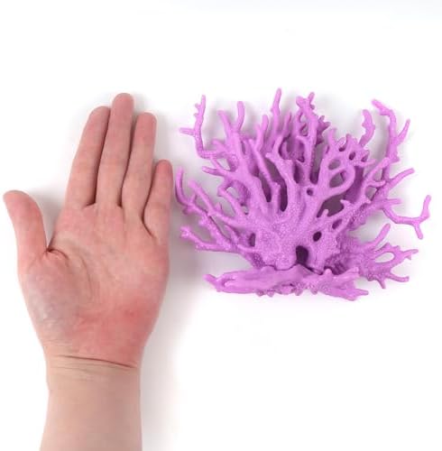 ASUNFO artificial coral reef pack highlighting the five distinct colors included in the set