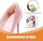 Self-adhesive heel grips for preventing blisters in loose shoes