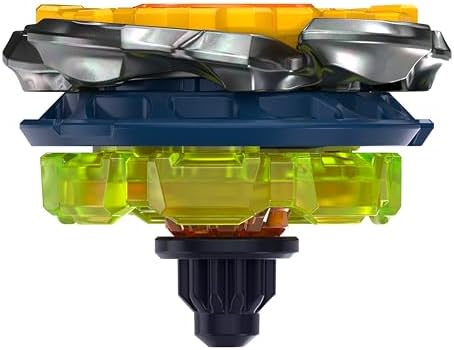 Detailed view of Beyblade X modular parts and ratchet