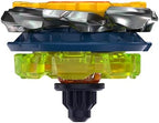 Detailed view of Beyblade X modular parts and ratchet