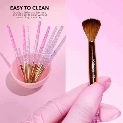 Kiara Sky acrylic brush showing size 12 etched on the metal ferrule