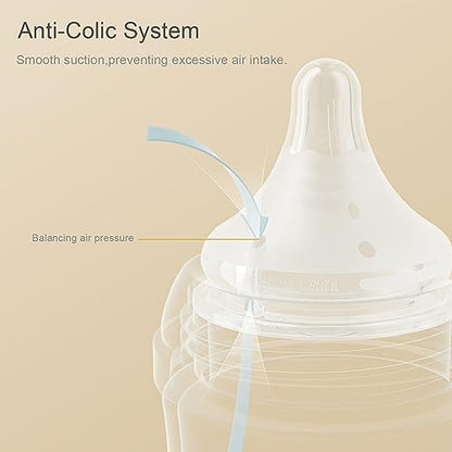 Close up of the Level 1 silicone feeding nipple detailing the latch guiding points