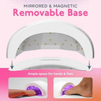 SUNUV nail curing appliance packaging and included power adapter