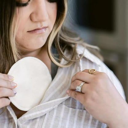 NuAngel nursing pads inside nursing bra for demonstration